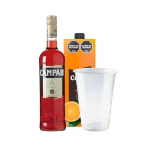 Vaso 500ml Campari con Juego